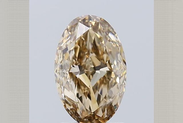 1.51 Carat Oval Brown Diamond