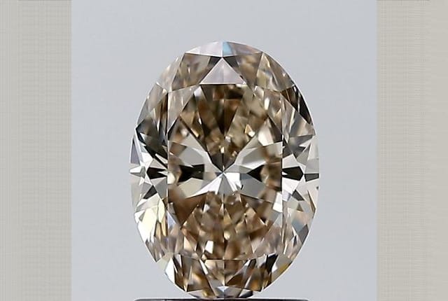 1.50 Carat Oval Brown Diamond