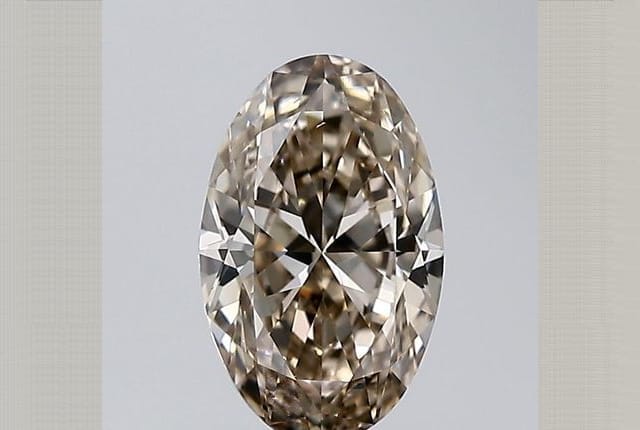 1.51 Carat Oval Brown Diamond
