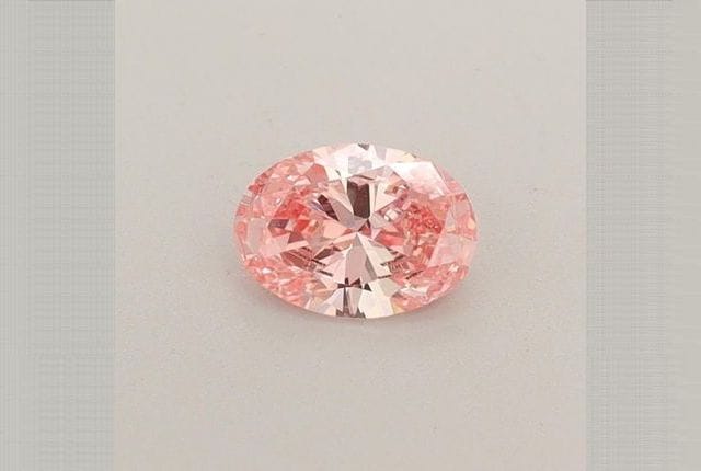 0.30 Carat Oval Pink Lab Diamond