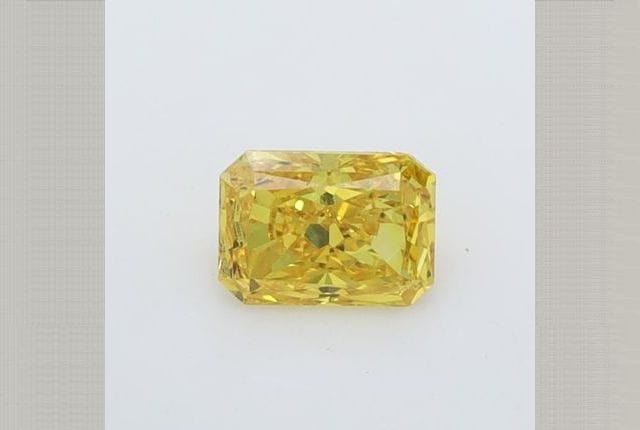 0.37 Carat Radiant Yellow Lab Diamond