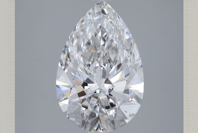 3.00 Carat Pear Lab Diamond