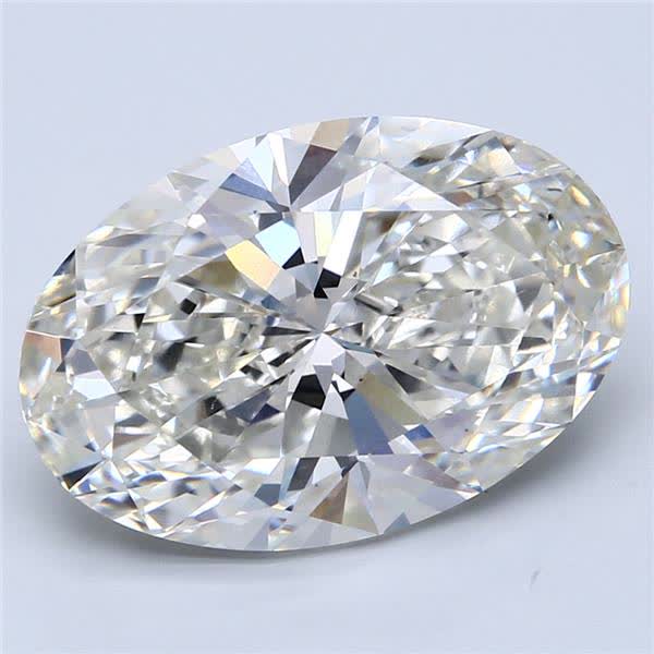 7.76 Carat Oval Lab Diamond