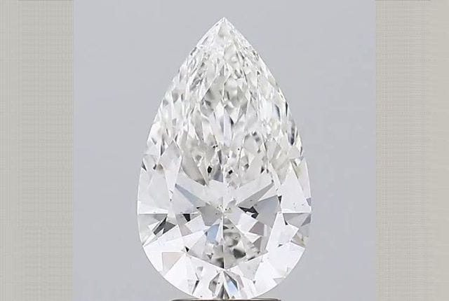 4.08 Carat Pear Lab Diamond