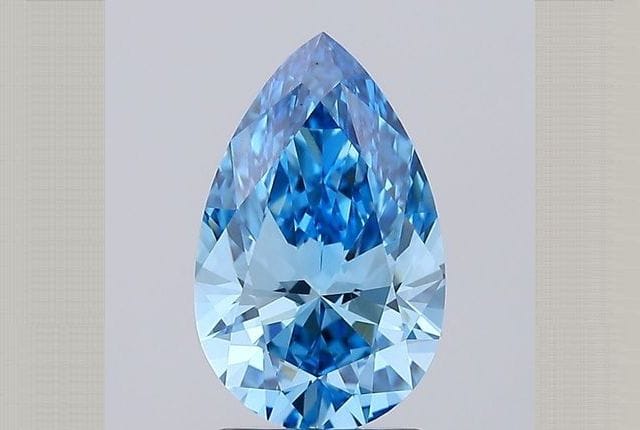 2.12 Carat Pear Blue Lab Diamond