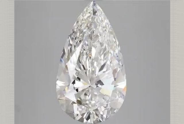 4.44 Carat Pear Lab Diamond