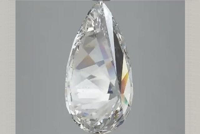 4.18 Carat Pear Lab Diamond