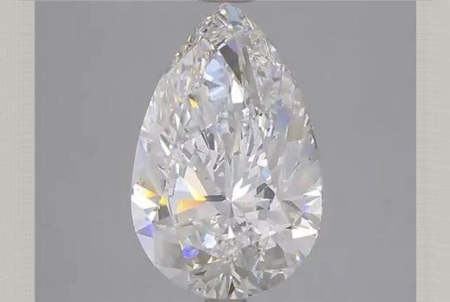 4.00 Carat Pear Lab Diamond