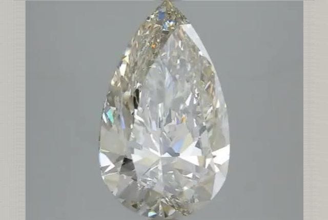 3.87 Carat Pear Lab Diamond