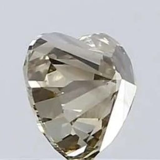 0.35 Carat Heart Yellow Lab Diamond