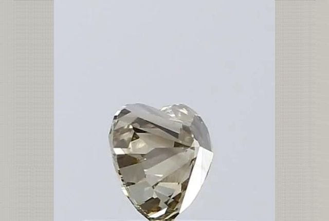 0.35 Carat Heart Yellow Lab Diamond