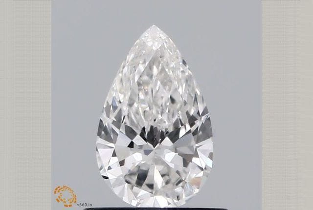 0.54 Carat Pear Lab Diamond