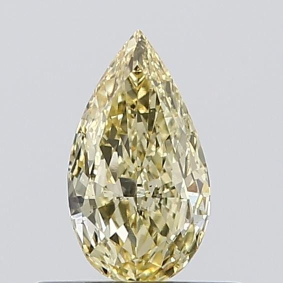 0.31 Carat Pear Yellow Lab Diamond