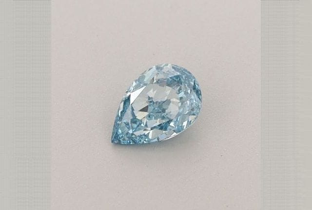 0.29 Carat Pear Blue Lab Diamond