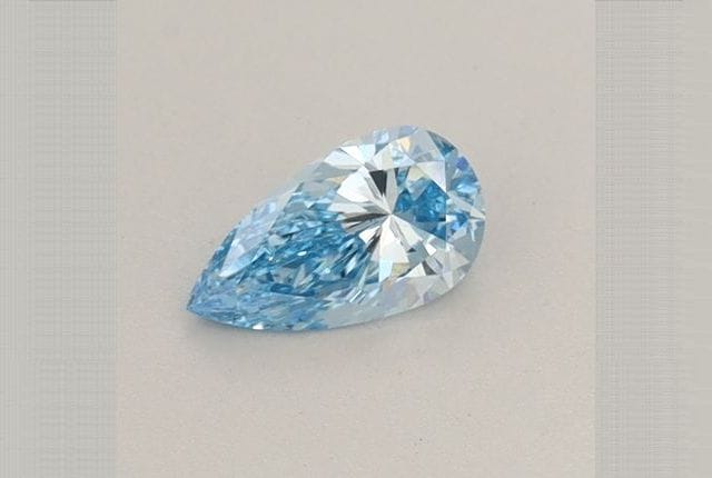 0.36 Carat Pear Blue Lab Diamond