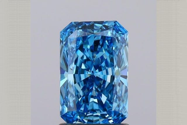 1.50 Carat Radiant Blue Lab Diamond