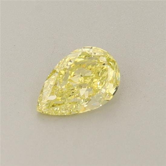 0.27 Carat Pear Yellow Lab Diamond