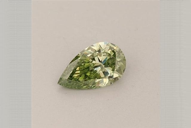 0.25 Carat Pear Green Lab Diamond