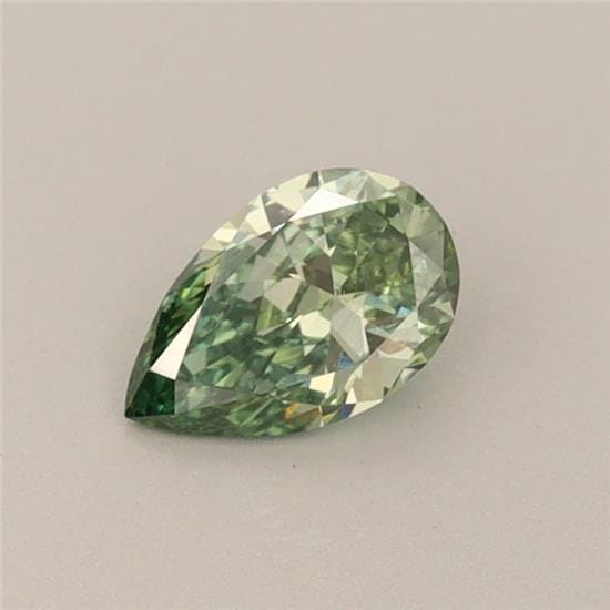 0.39 Carat Pear Green Lab Diamond