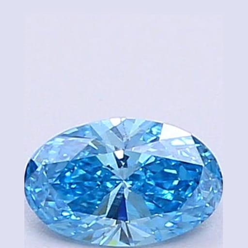 0.29 Carat Oval Blue Lab Diamond