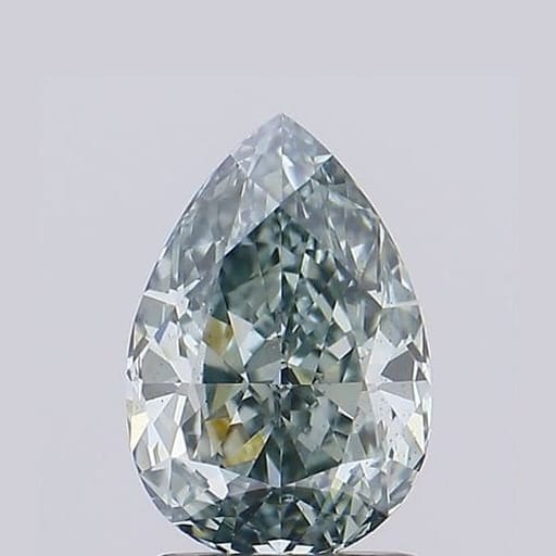 1.53 Carat Pear Green Lab Diamond