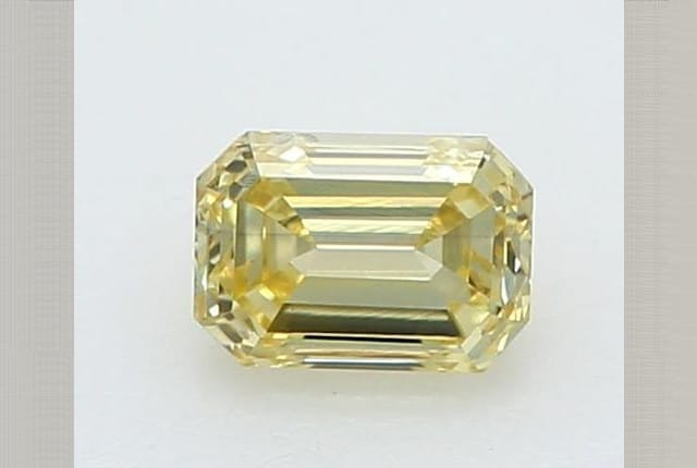 0.25 Carat Emerald Yellow Lab Diamond