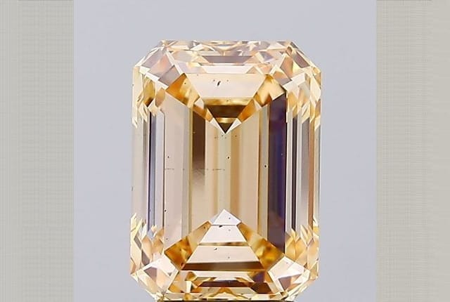 4.09 Carat Emerald Yellow Lab Diamond
