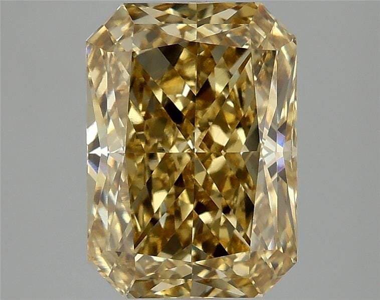 4.05 Carat Radiant Yellow Lab Diamond