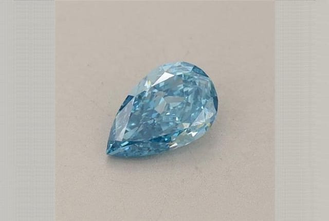 0.29 Carat Pear Blue Lab Diamond