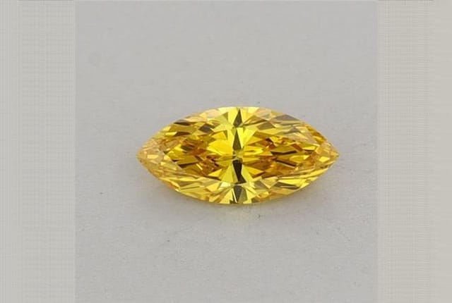 0.25 Carat Marquise Yellow Lab Diamond