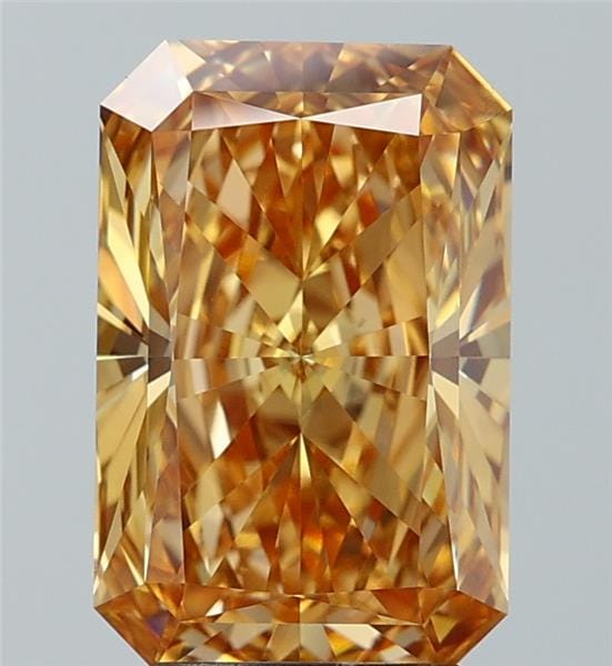 4.05 Carat Radiant Yellow Lab Diamond