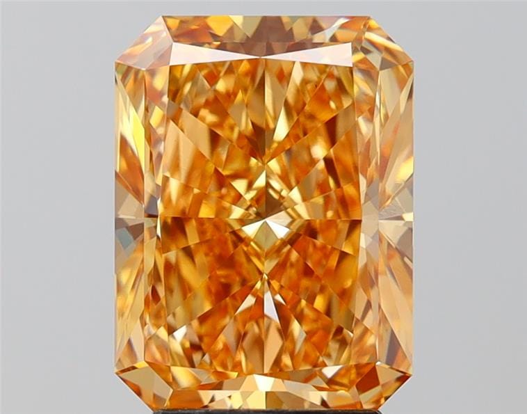 3.80 Carat Radiant Yellow Lab Diamond