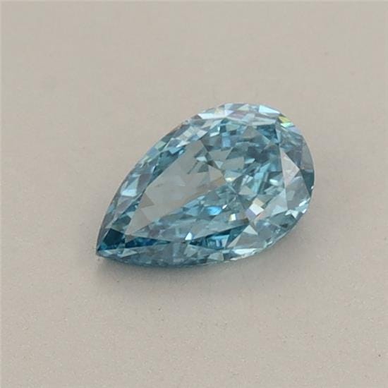 0.35 Carat Pear Blue Lab Diamond
