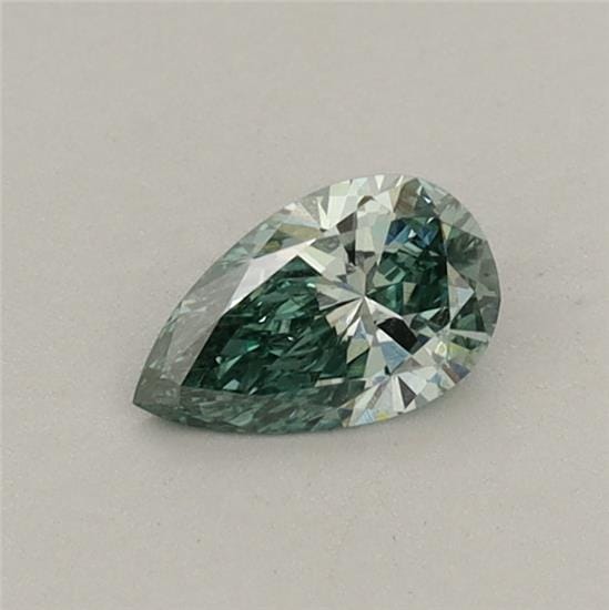 0.31 Carat Pear Green Lab Diamond