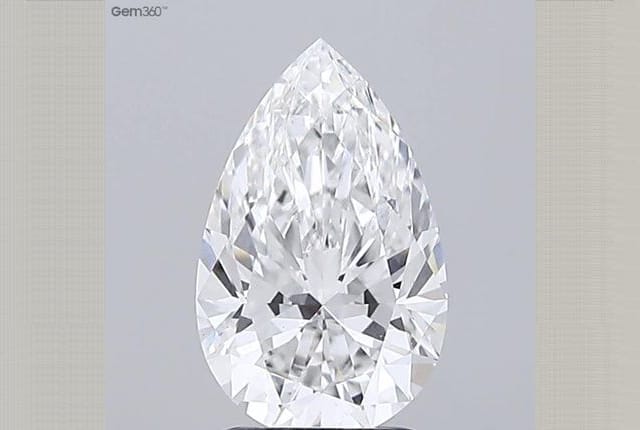 1.86 Carat Pear Lab Diamond