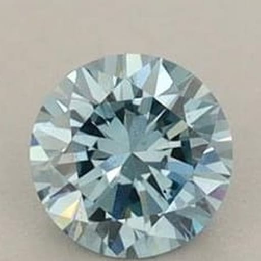 0.28 Carat Round Blue Lab Diamond