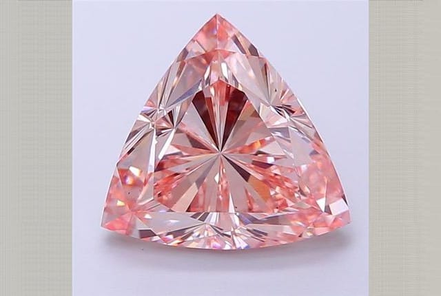 1.30 Carat Pear Pink Lab Diamond