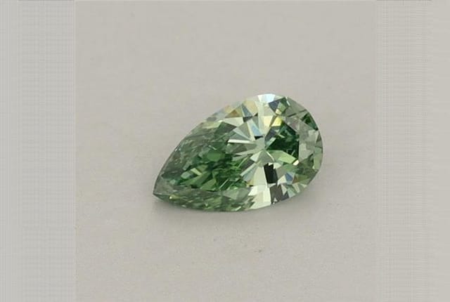 0.25 Carat Pear Green Lab Diamond