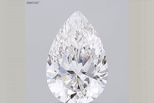 1.83 Carat Pear Lab Diamond