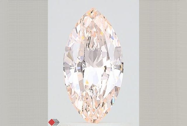 1.06 Carat Marquise Pink Lab Diamond