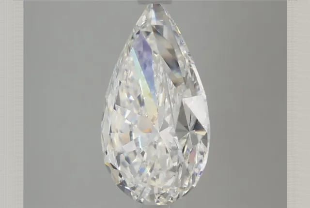 3.73 Carat Pear Lab Diamond