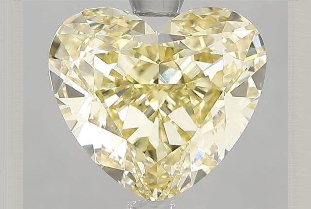 4.03 Carat Heart Yellow Lab Diamond