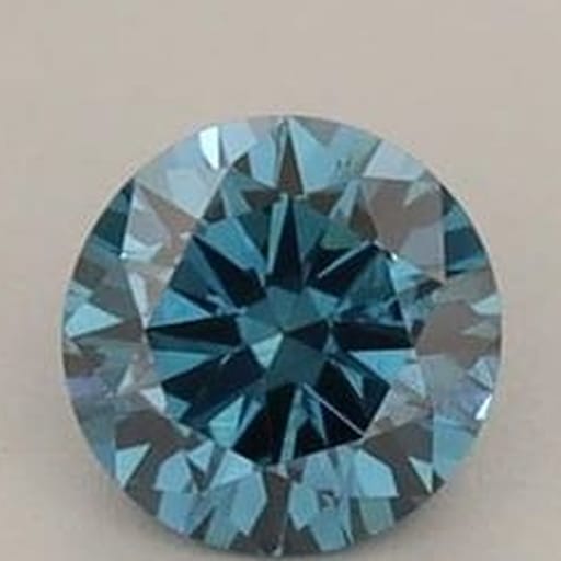 0.26 Carat Round Blue Lab Diamond