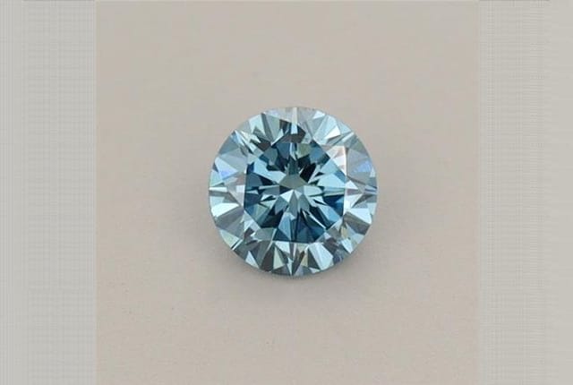 0.26 Carat Round Blue Lab Diamond