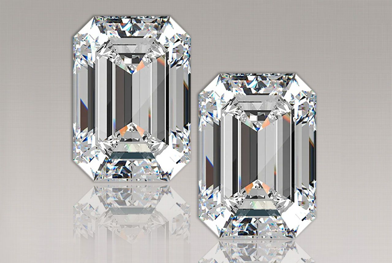 3.98 CTW Emerald Lab Diamonds