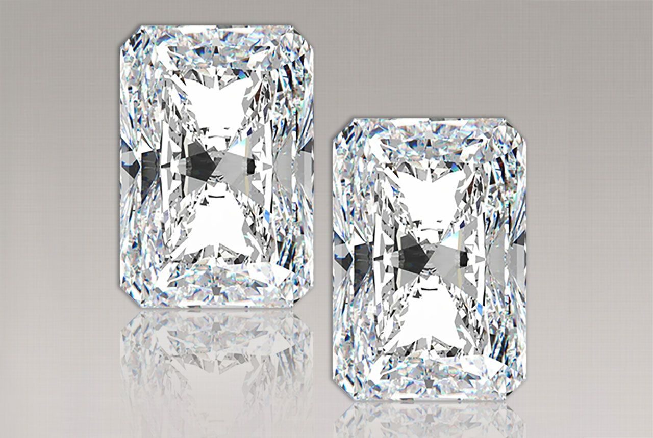 4.06 CTW Radiant Lab Diamonds