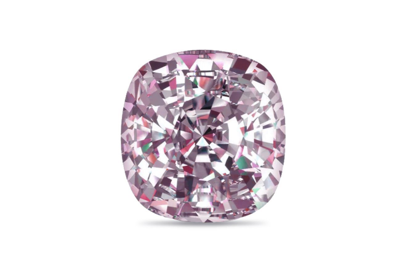 0.84 Carat Cushion Pink Lab Diamond