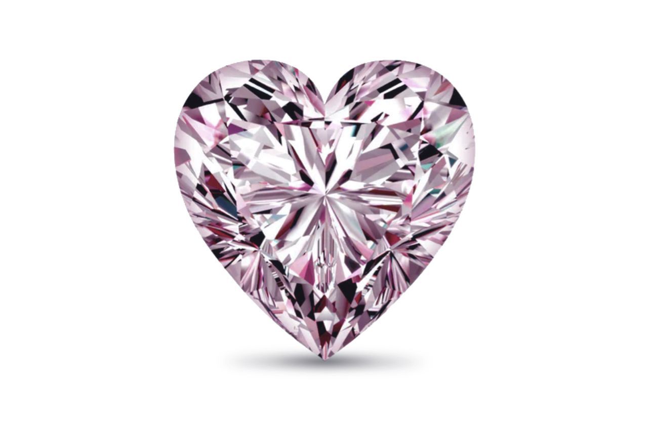 0.30 Carat Heart Pink Lab Diamond