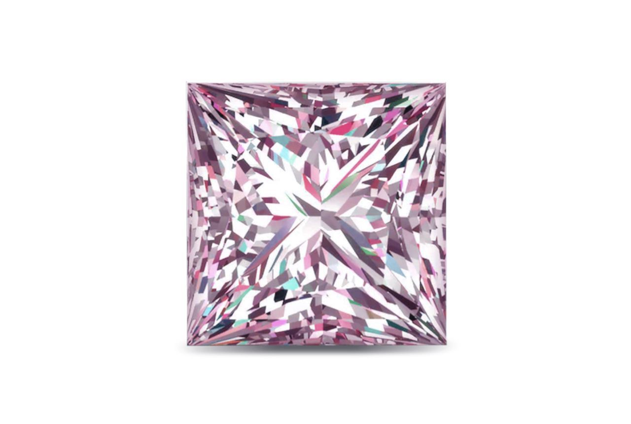 1.07 Carat Princess Pink Lab Diamond