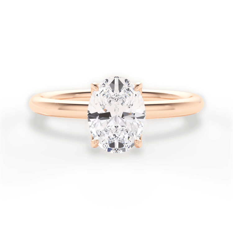 Petal Head Solitaire Engagement Ring